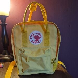 Fjallraven Yellow Backpack